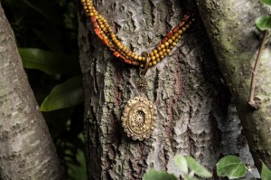 TIGER EYE BEADS/ FILIPINO RELIQUARY/ RED JASPER