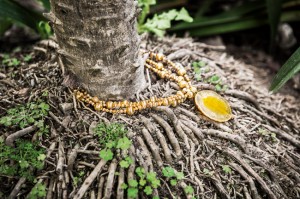 CITRINE CRYSTAL/ CZECH GLASS BEADS